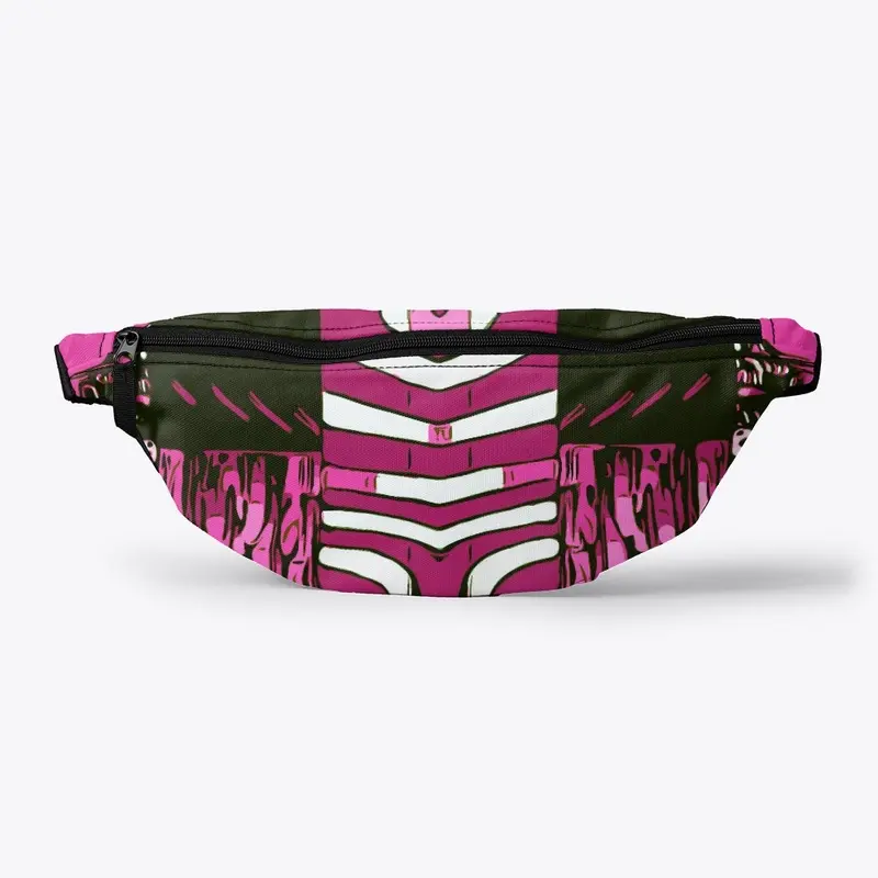 Pink Black Geometric Pattern 