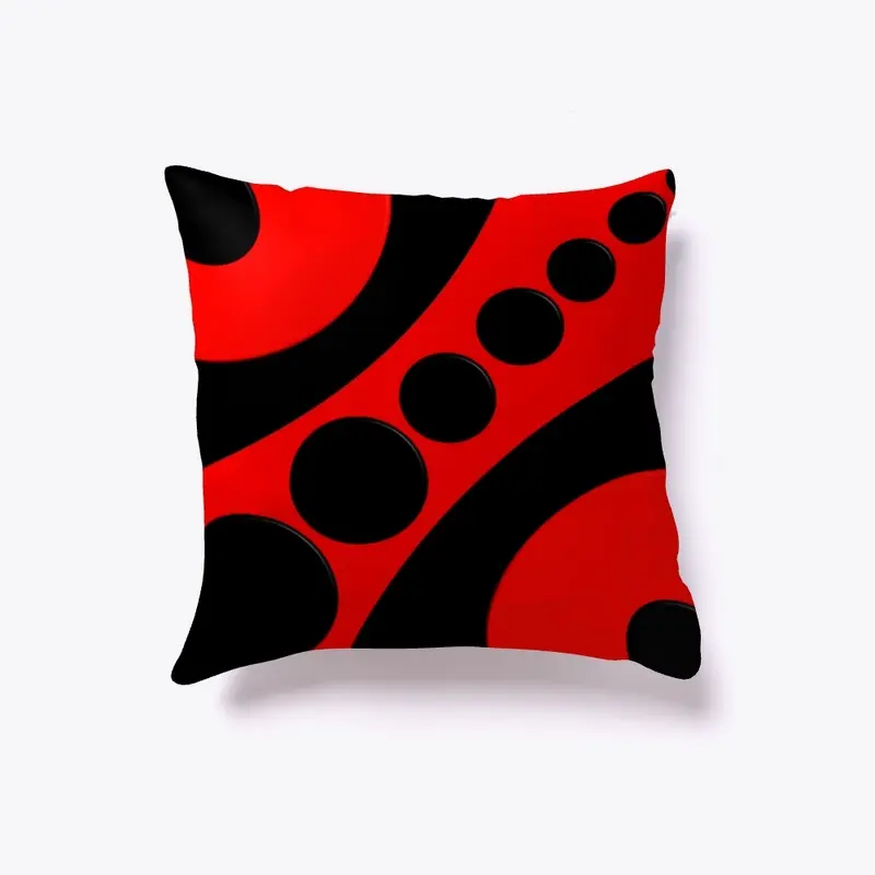 Red And Black Circle Pattern