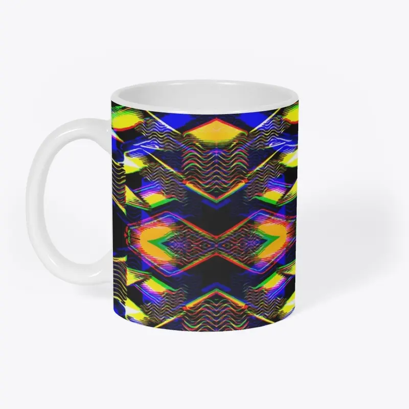 Colorful Glitched Abstract Pattern 