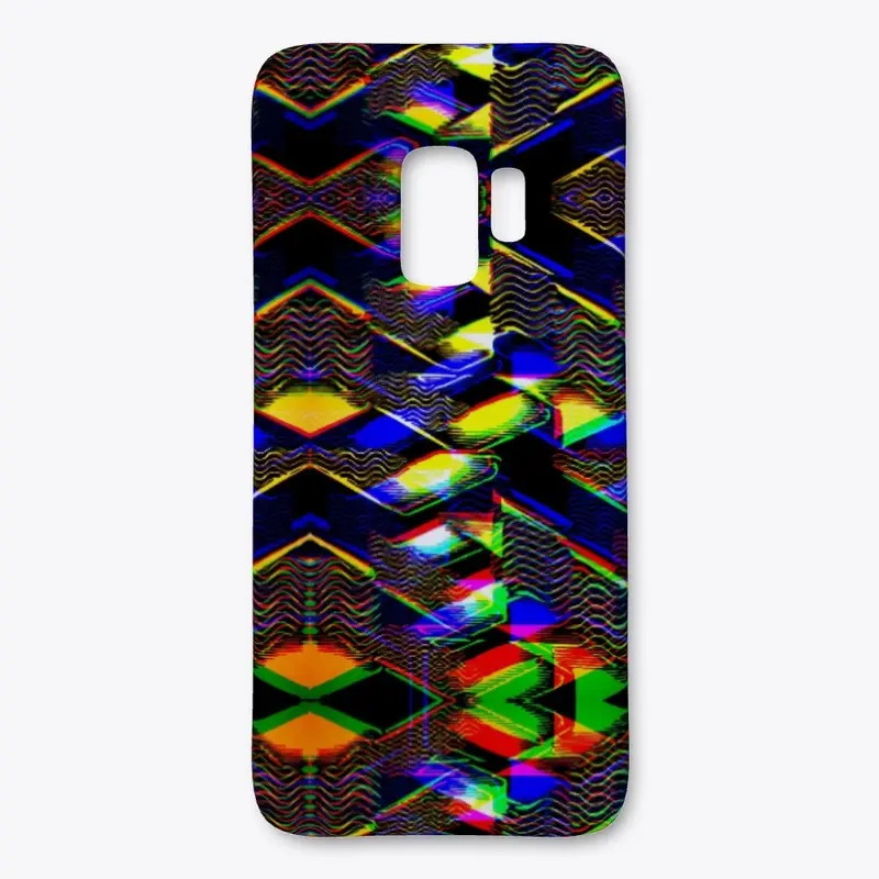 Colorful Glitched Abstract Pattern 