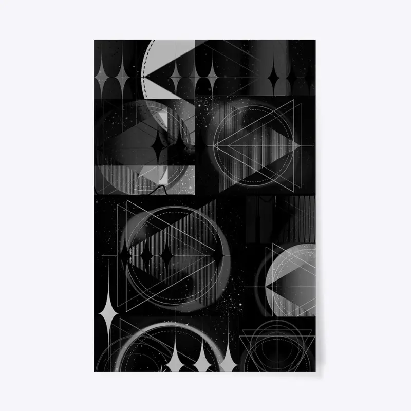 Black Geometric Design 