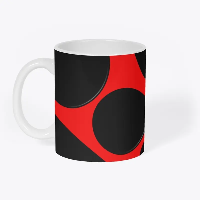 Red And Black Circle Pattern