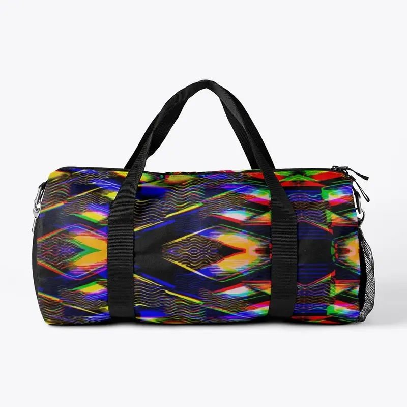 Colorful Glitched Abstract Pattern 