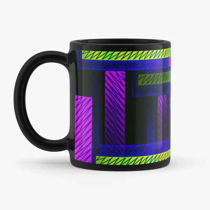 Purple Green Stripes 